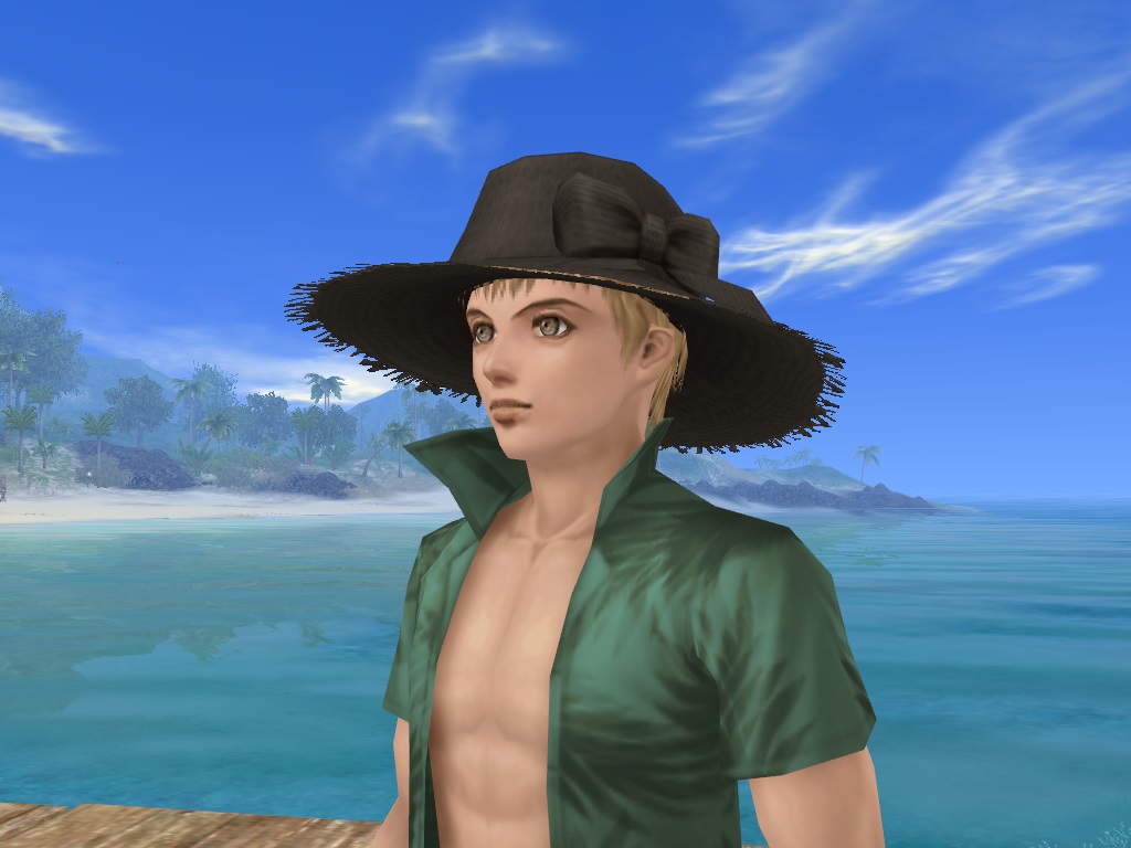 飾り麦わら帽子