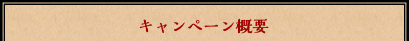 キャンペーン概要