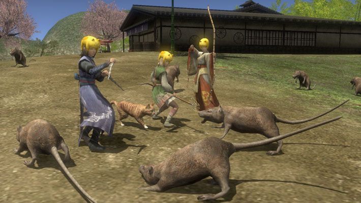 猫をかぶってネズミ退治！